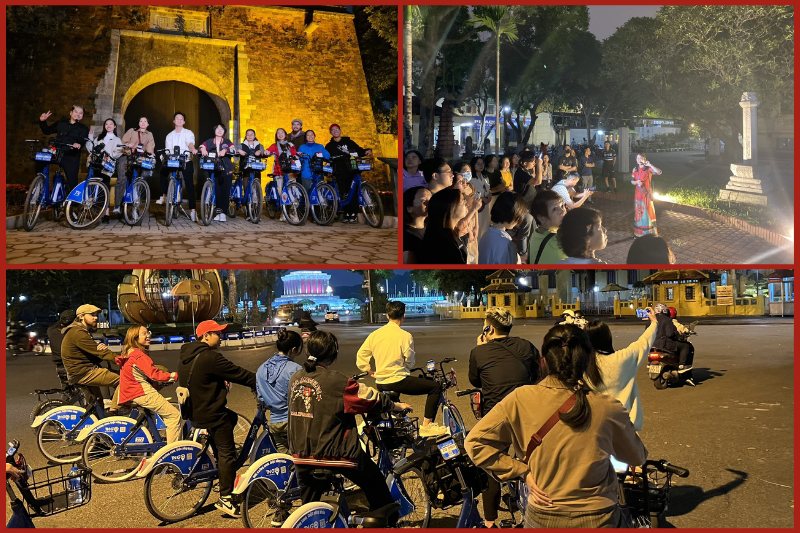Bicycle tour: Thang Long - Hanoi night